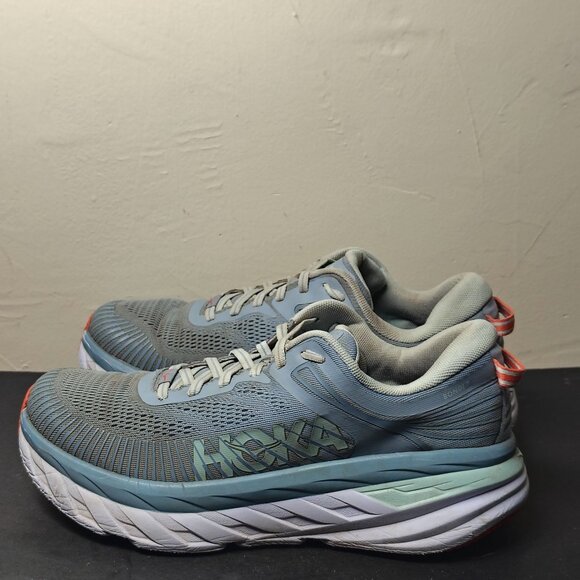 Hoka One‎ Bondi 7 Womens Size 9.5 Blue Lightweight Breathable Running Shoes - Picture 3 of 11